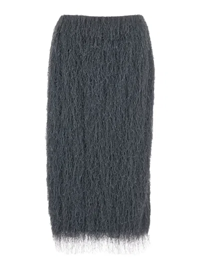 Dries Van Noten Sokna Tris 2031 W.w.skirt In Gray