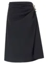 Dries Van Noten Blue Sovora Skirt In Blue