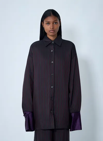 Dries Van Noten Women Striped Button-down Shirt In Multi