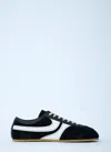 Dries Van Noten Women Suede Low-top Sneakers In Black