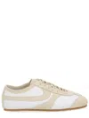 Dries Van Noten Two-tone Leather And Suede Sneakers In White