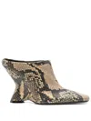 Dries Van Noten Leather Asymmetric Boots In Multicolor