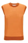 Dries Van Noten 'tamara' Crew Neck Vest In Orange