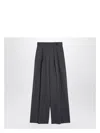 Dries Van Noten Wide Leg High Waist Pleated Front Trousers In Beige