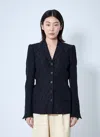 Dries Van Noten Women Textured Blazer In Black