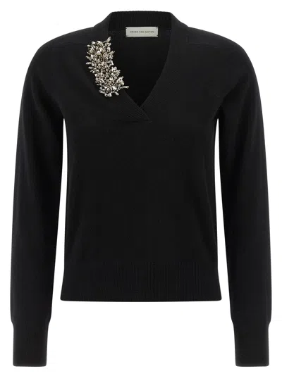 Dries Van Noten Embellished Tinker Jumper In Black