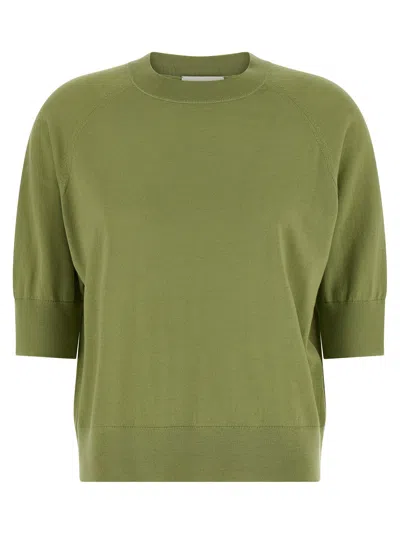Dries Van Noten Normal Fit Crew Neck Sweater In Green