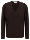Dries Van Noten Brown Fine Merino Wool Loose-fit Sweater In Brown