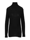 Dries Van Noten Turtleneck Sweater Knitwear Black In Black