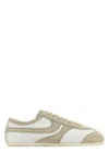 Dries Van Noten Women Two-tone Leather And Suede Sneakers In Multi
