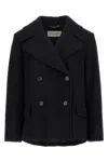 Dries Van Noten Lapel Long-sleeved Suit Jacket In Black