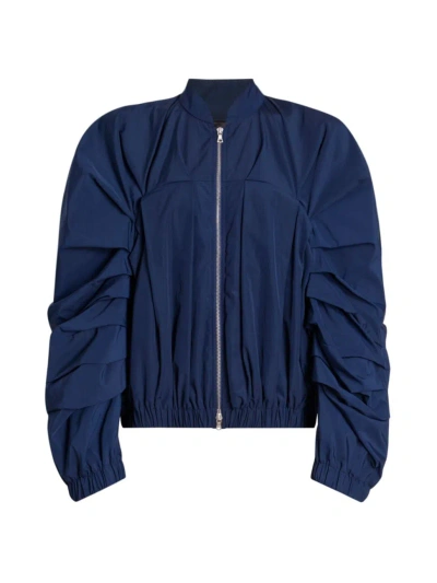 Dries Van Noten Women's Victoire Gathered Cotton-blend Jacket In