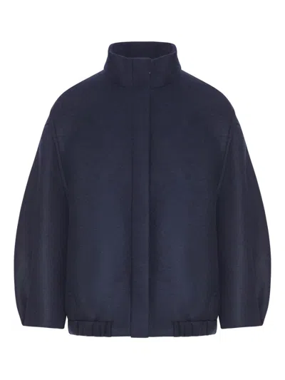 Dries Van Noten Women Voles Wool Blend Coat In Blue