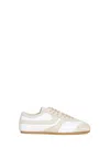 Dries Van Noten White Nappa Leather Sneakers With Suede Details In White