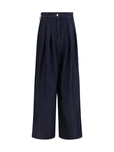 DRIES VAN NOTEN DRIES VAN NOTEN WOMEN WIDE-LEG JEANS WITH PLEATS