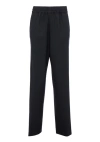 Dries Van Noten Philip Regular-fit Straight-leg Cotton Trousers In Black