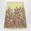 Dries Van Noten Yellow Skirt In Silk With Sequins