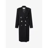 Dries Van Noten Womens Black Rosea Jewel-embellished Woven Coat In Black