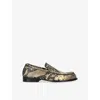Dries Van Noten Loafers Aus Leder In Brown/oth