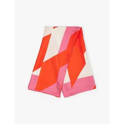 Dries Van Noten Womens Dessin E Polka Dot-print Silk Scarf In Multi