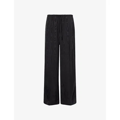 Dries Van Noten Womens  Puvis Straight-leg Woven Trousers In Black