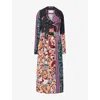Dries Van Noten Rolano Patchwork Double-breasted Trench Coat In Multi