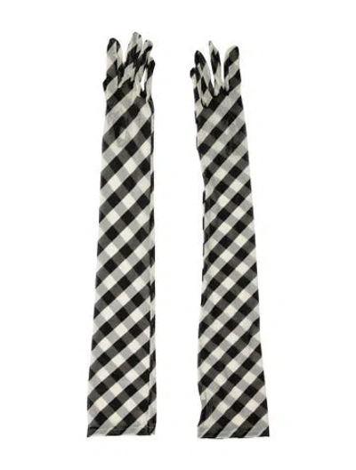 Pre-owned Dries Van Noten Womens Mesh Gloves In Neutrals