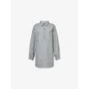Dries Van Noten Women Shirt With Stripe Pattern In Pistache