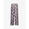 Dries Van Noten Embellished Viscose Puvis Wide-leg Pant In Multi