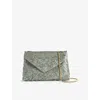Dries Van Noten Womens Raffia Envelope Crinkled Woven Clutch Bag In Raffia