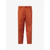 Dries Van Noten Womens Rust Paxy Jacquard Woven Trousers In Brown