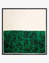 Dries Van Noten Santal Greenery Graphic-print Silk Scarf