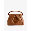 Dries Van Noten Womens Tan Small Leather Top-handle Bag In Brown