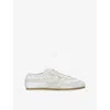 Dries Van Noten Sneakers Mit Wildlederbesatz In White