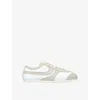 Dries Van Noten Suede-trimmed Leather Sneakers Shoes In White