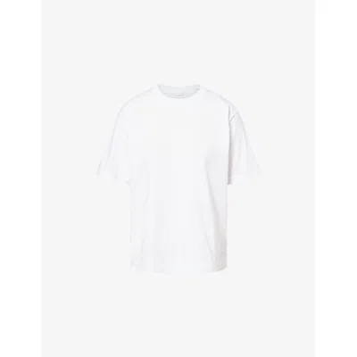 Dries Van Noten Womens White Heydu Relaxed-fit Cotton T-shirt