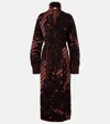 Dries Van Noten Wool And Alpaca-blend Jacquard Wrap Coat In Multi