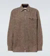 Dries Van Noten Wool And Cotton-blend Tweed Overshirt In Gray