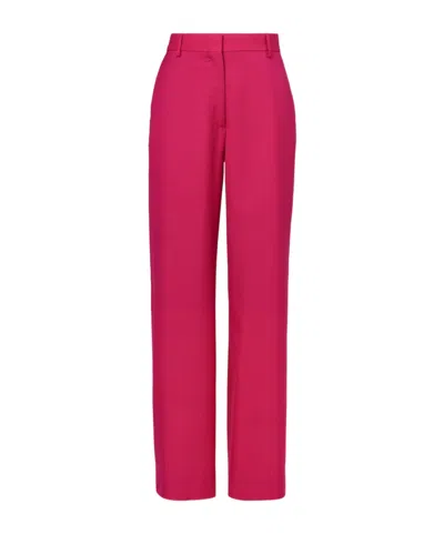 Dries Van Noten Wool And Mohair Twill Straight Pants In Multi