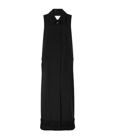 Dries Van Noten Wool And Mohair-blend Long Coat In Black