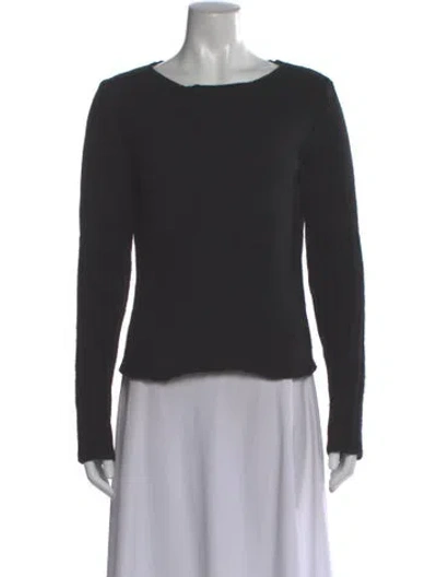 Pre-owned Dries Van Noten Wool Bateau Neckline Sweater In Gray