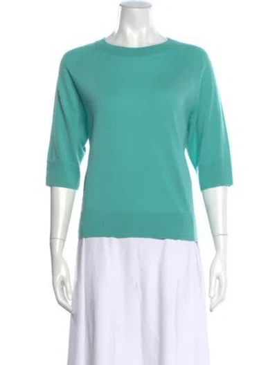 Pre-owned Dries Van Noten Wool Bateau Neckline Sweater In Green