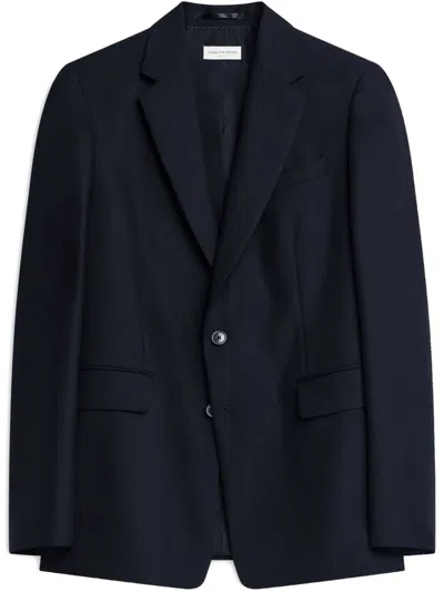Dries Van Noten Wool Blazer In Blue