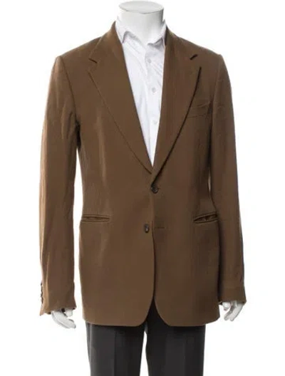 Pre-owned Dries Van Noten Wool Blazer In Brown
