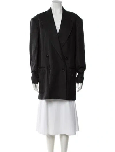 Pre-owned Dries Van Noten Wool Blazer In Gray