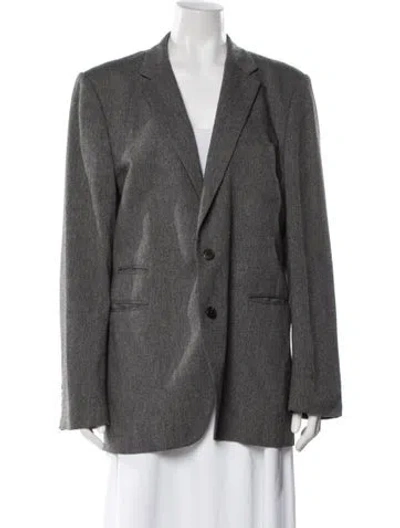 Pre-owned Dries Van Noten Wool Blazer In Gray
