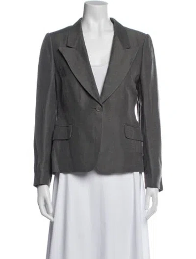 Pre-owned Dries Van Noten Wool Blazer In Gray