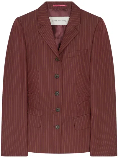 Dries Van Noten Wool Blazer In Red