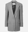 Dries Van Noten Wool-blend Blazer In Gray