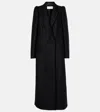 Dries Van Noten Ree Heavy Wool Blend Long Coat In Black